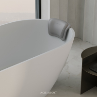 Cocoon Waterproof Bath Pillow Grey